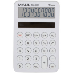 Maul 7275002 Eco Md 1 Pocket Calculator Black Display 10 Digits Solar Powered