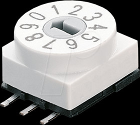 203208 Encoder switch - 10 pos., SMD, BCD