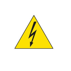 Etykieta bezpieczeństwa Żółty opis Danger High Voltage