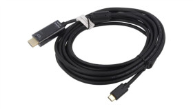 Ak-300330-050-S Adapter Hdmi 2.0 Hdmi Wtyk Usb C Wtyk Niklowany 5M Czarny