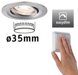 92972 Recessed luminaire Mini Nova Plus Coin, 4.2 W, 2700 K, 15°, dimm