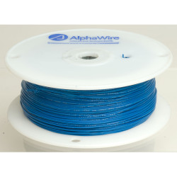 Alpha Wire 3050 BL001 UL1007 Hook Up Wire Blue 24AWG (305m Reel)