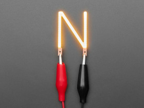 Adafruit Alphabet LED Filament - Warm White Letter "N"