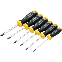 Draper 13435 TX-STAR&#xAE; Tamperproof Soft Grip S/Driver Set 6 Pcs