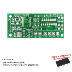Mikrokrokowy sterownik silnika krokowego - PCB i mikroprocesor do projektu AVT 1725