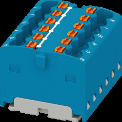 3002865 PTFIX distributor block, 12x1.5, blue