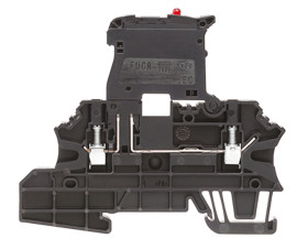 Złączka szynowa bezpiecznikowa Weidmuller poziomy: Pojedynczy 26 → 12AWGŚruba W raster: 5.08mm 6.3A 250 V
