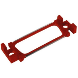 Coding element, red for D-Sub housing size 2 (DA), 15 pole, pin, coding combination 5, 09670152105103
