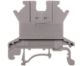 Złączka szynowa przepustowa 2-przewodowa 0,2-4mm2 szara UK 2,5 N 3003347