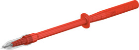 Test probe, socket 4 mm, rigid, 1 kV, red, 24.0238-22
