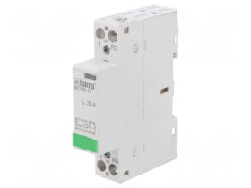 Stycznik 2-biegunowy instalacyjny 20A 230VAC,220VDC NC + NO 30.046.011