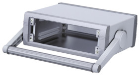 Obudowa urządzeń elektronicznych METCASE Unimet-Plus Aluminium, Szary wysokość zew: 85.7 mm 193.3 mm 231.6 mm
