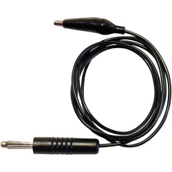 Schnepp 100CM PVC Test Lead 4mm Plug 1m Black Hands-Free Measurement