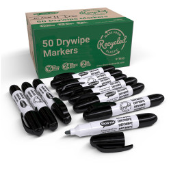 Show-Me STM50 Show-me Box of 50 TEACHER Markers in Black