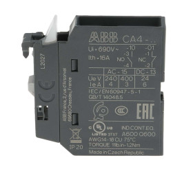 Styk pomocniczy ABB 1 1NC CA4 Śruba montaż czołowy