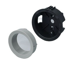 Pokrętło potencjometru Wałek okrągły Szary OKW