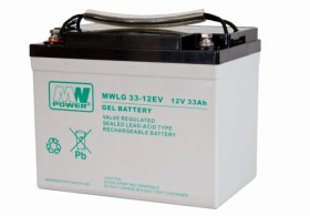 Akumulator VRLA żelowy 12V 33Ah (żywotność 12-15lat) MWLG33-12EV