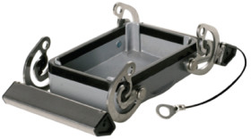 Cover cap, size A32, die-cast aluminum, cross bow locking, IP65, 1665930000