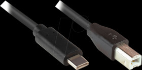 2510-CB005 USB 2.0 cable, C connector to B connector, 0.5 m