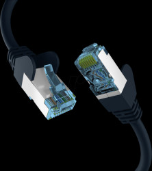 EC020200161 Patch cable, Cat.7 raw cable, S/FTP PiMF, 50 m, black