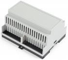 PC DIN rail enclosure, (L x W x H) 90 x 105 x 58 mm, gray, IP20, 1597DIN6GY