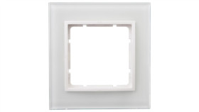 Berker B.7 Ramka Pojedyncza Szklana Śnieżnobiała 10116909