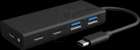 60511 USB 3.0 hub, 2x USB-A + 2x USB-C