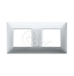 Ramka ozdobna Plana, 2+2M, Matt Silver, 14643.20