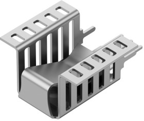 Clip-on heatsink, (L x W x H) 25 x 13 x 13 mm, 21.4 K/W, solderable surface, 10151015