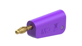 Adapter z wtykiem bananowym Wtyk Połączenie lutowane Fioletowy 32A Staubli rozmiar 4 mm