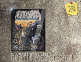 Chic Amiga, PC, Atari Game Utopia Box Artwork Metal Sign [671]
