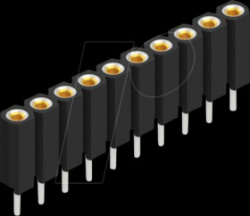 BL 5 10 Socket, 1-row, 1 x 10 - 2.54 mm