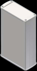 Aluminum Profile enclosure, (L x W x H) 175 x 105.9 x 45.8 mm, white (RAL 9002), IP65, TEKAM 33.7