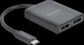 87754 USB Type-C™ Splitter (DP Alt Mode) to 2 x DisplayPort MST / VXP