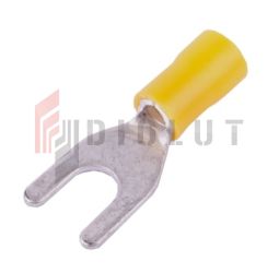 KWY6 Końcówka widełkowa izol. M6 100szt