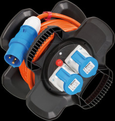 1169730101 CEE 230V camping cable drum X-Gum with 10m