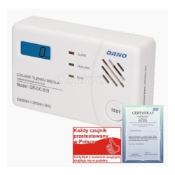 Czujnik czadu (tlenku węgla) DC-619-TEST bat. ORNO
