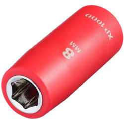Draper 18752 XP1000® VDE Socket, 1/4" Sq. Dr., 8mm - 18752