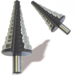 Wiertło Stopniowe Choinkowe Wielostopniowe Kombi Metryczne HSS 40,5mm HAUPA