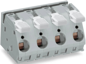 PCB terminal, 5 pole, pitch 15 mm, AWG 16-6, 76 A, cage clamp, gray, 2716-255