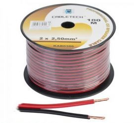PRZEWOD 2*2.5MM CZARNO-CZERWON