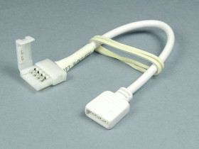 Złącze taśmy LED RGB 10mm z gniazdem 4pin i kablem 10cm