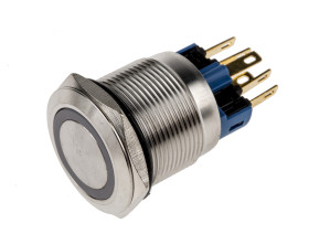 Nasadka przełącznika Zatrzaskowy SPDT średnica wycięcia 22mm, montaż panelowy RS PRO