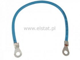 Linka uziemiająca 6mm2 250mm niebieska