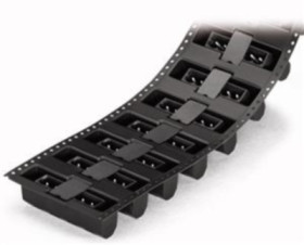 Pin header, 2 pole, pitch 5 mm, straight, black, 231-162/001-000/105-604/997-405