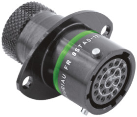 Złącze wielostykowe przemysłowe 22-pinowe, panelowe Gniazdo Souriau Sunbank by Eaton