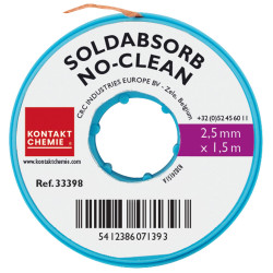 Kontakt-Chemie 33398-AA Soldabsorb No Clean 1.5m x 2.5mm