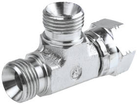 Hydrauliczny adapter teowy gwintowany 8R6MK4S, Connector A G 1/2 żeńskie Connector B G 1/2 żeńskie Parker