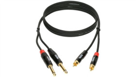 Klotz Kabel Audio 2X Jack 6,3Mm Mono (Wtyk) / 2X Rca Cinch (Wtyk) 3M