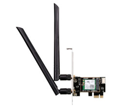 Moduł Wi-Fi, 574Mbit/s, PCIe x1, D-Link AX3000 IEEE 802.11 ac/n/g/b/a Bluetooth, WiFi